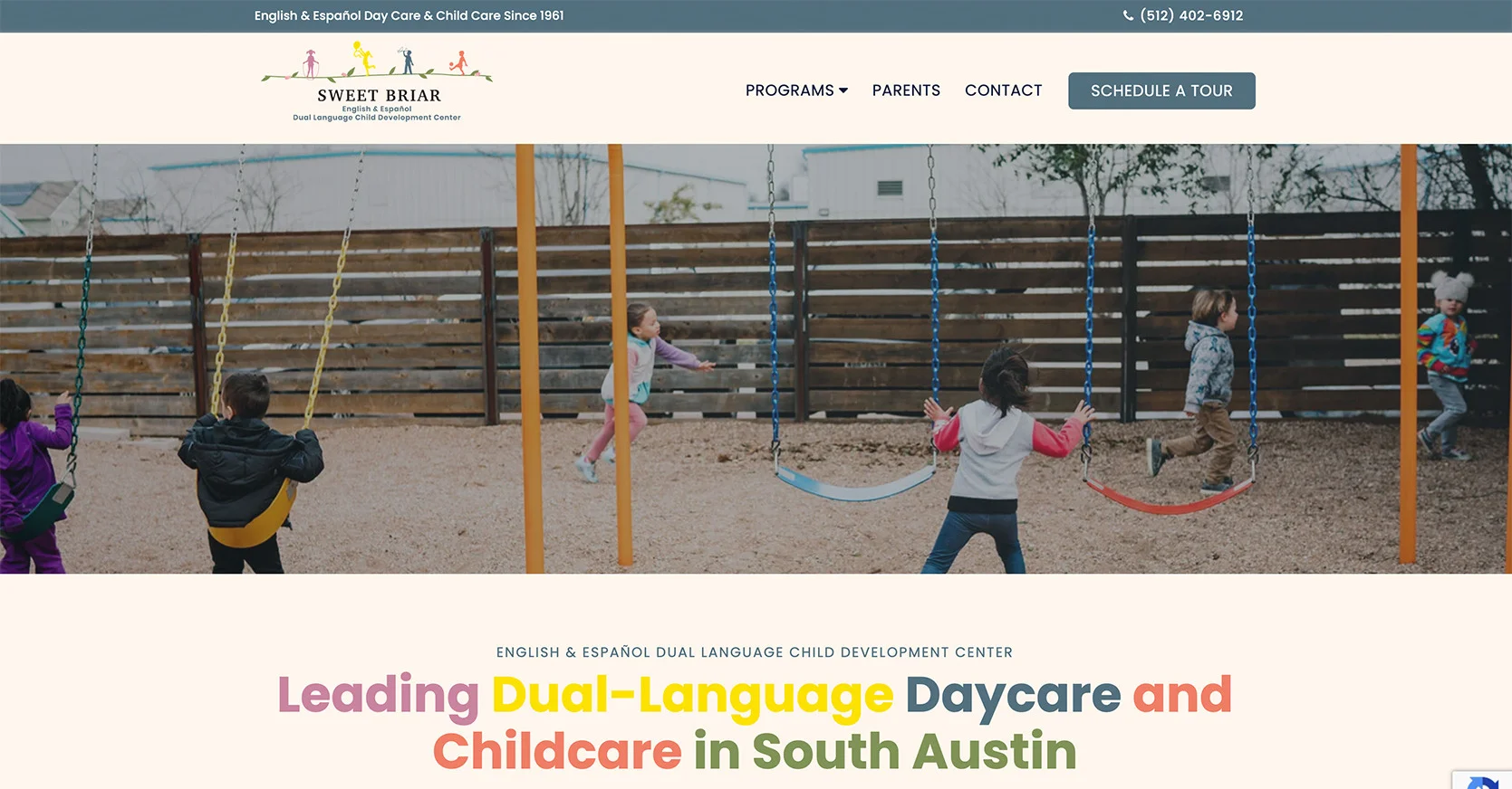 The Sweet Briar Child Development Center website