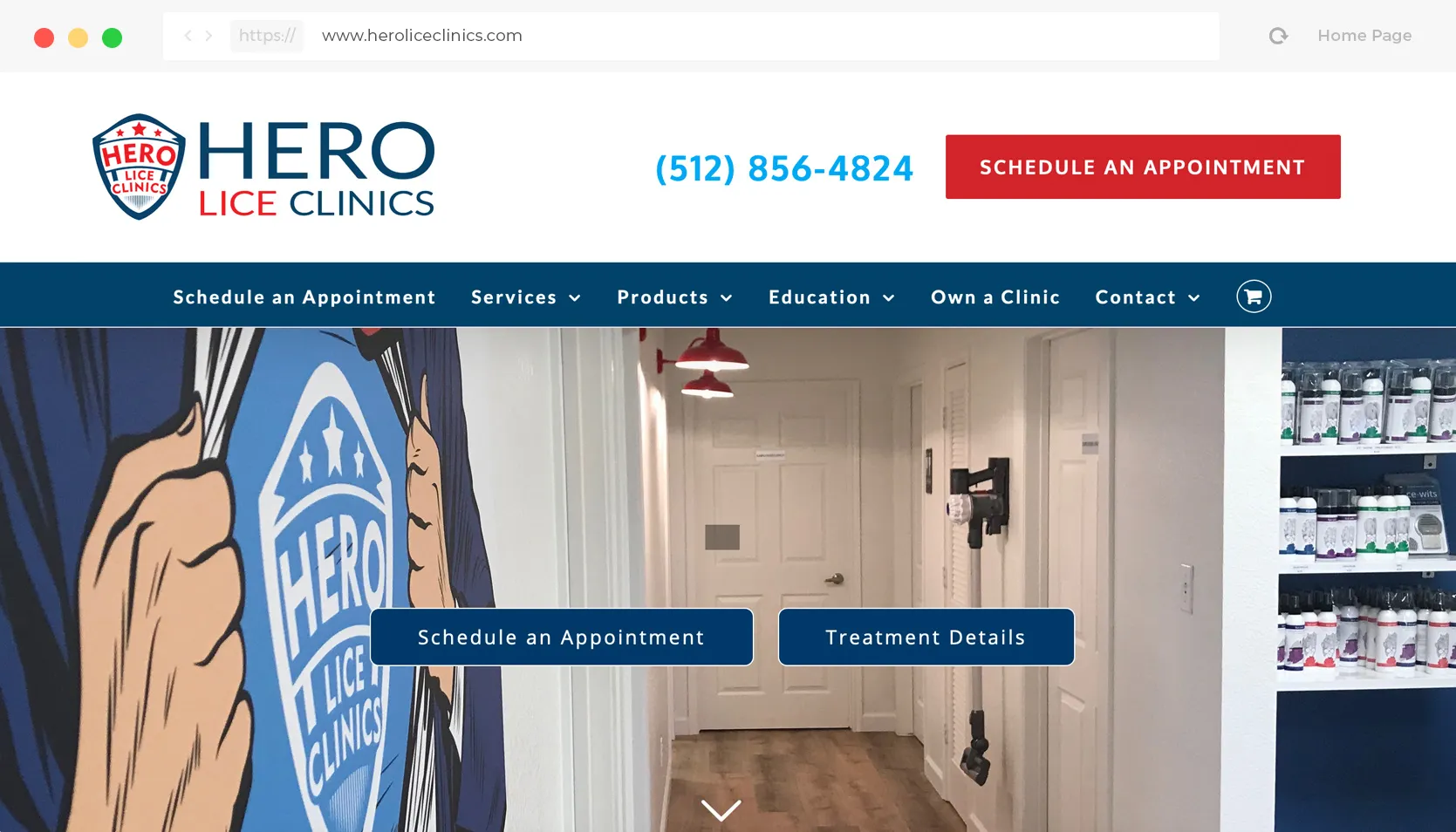 seo case study lice clinic
