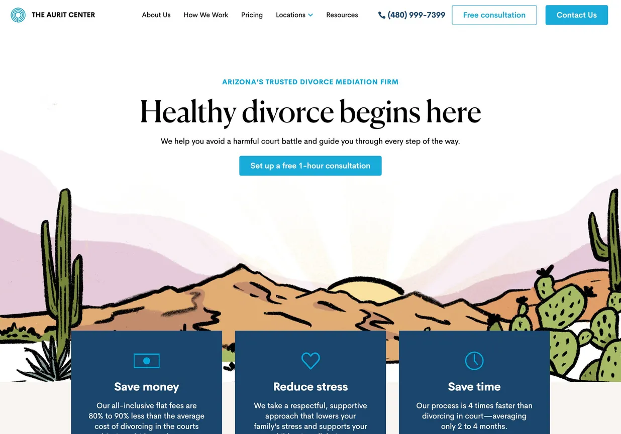 The Aurit Center website