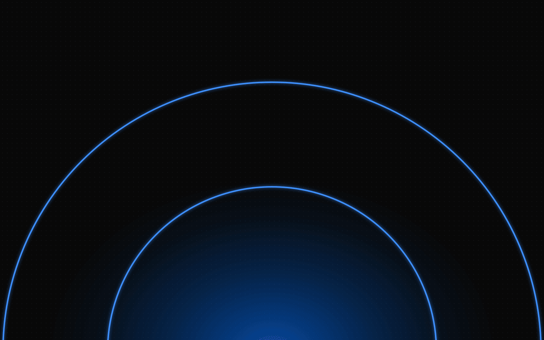 AI tool logos sliding onto two orbits and circling