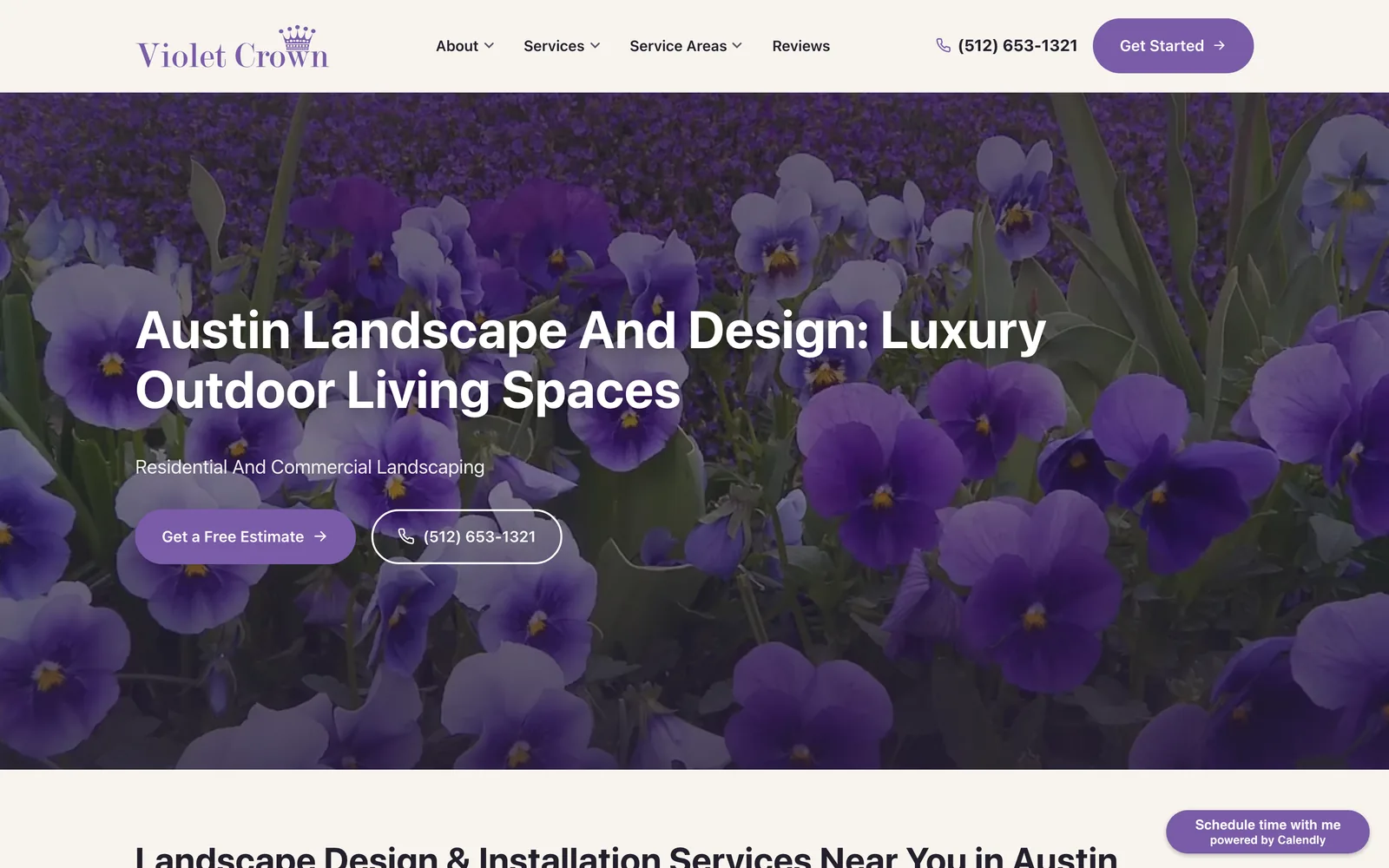 Violet Crown homepage