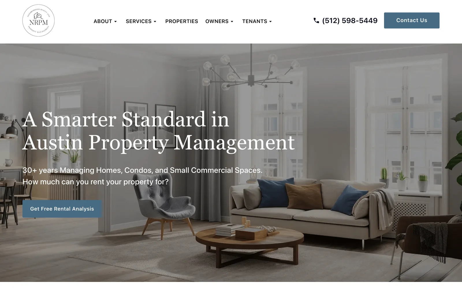 NRPM Austin homepage