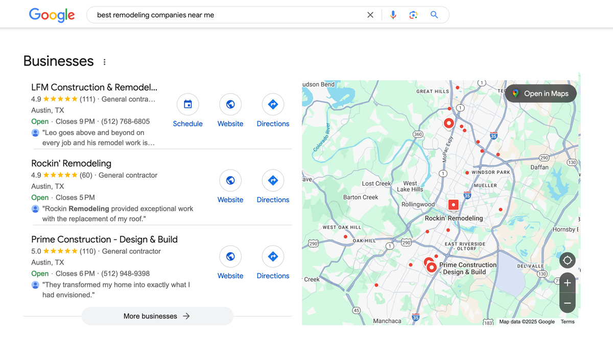 best remodeling companies screenshot home services seo